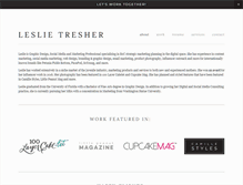 Tablet Screenshot of leslietresher.com